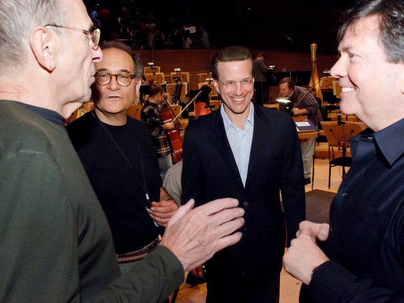 Leonard Nimoy Joins Lowell Milken at Disney Concert Hall