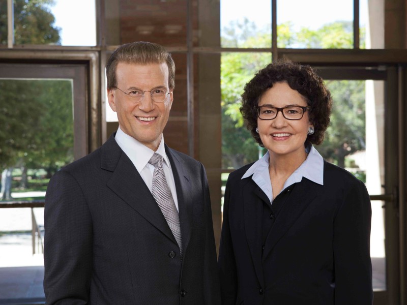 Lowell Milken and UCLA Dean Rachel Moran